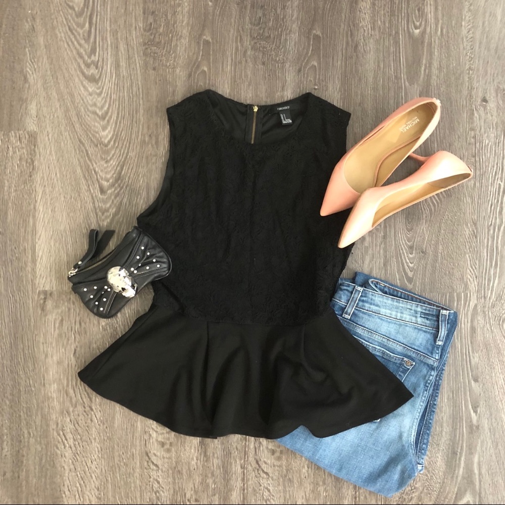 Evening Peplum Top